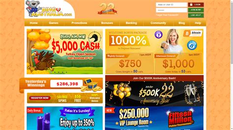 Bingo australia casino login