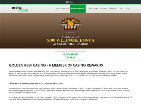 Golden reef casino online