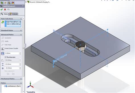 Slot de comprimento solidworks